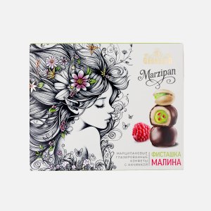 Конфеты Грондар Марципановые Фисташка и малина 112г