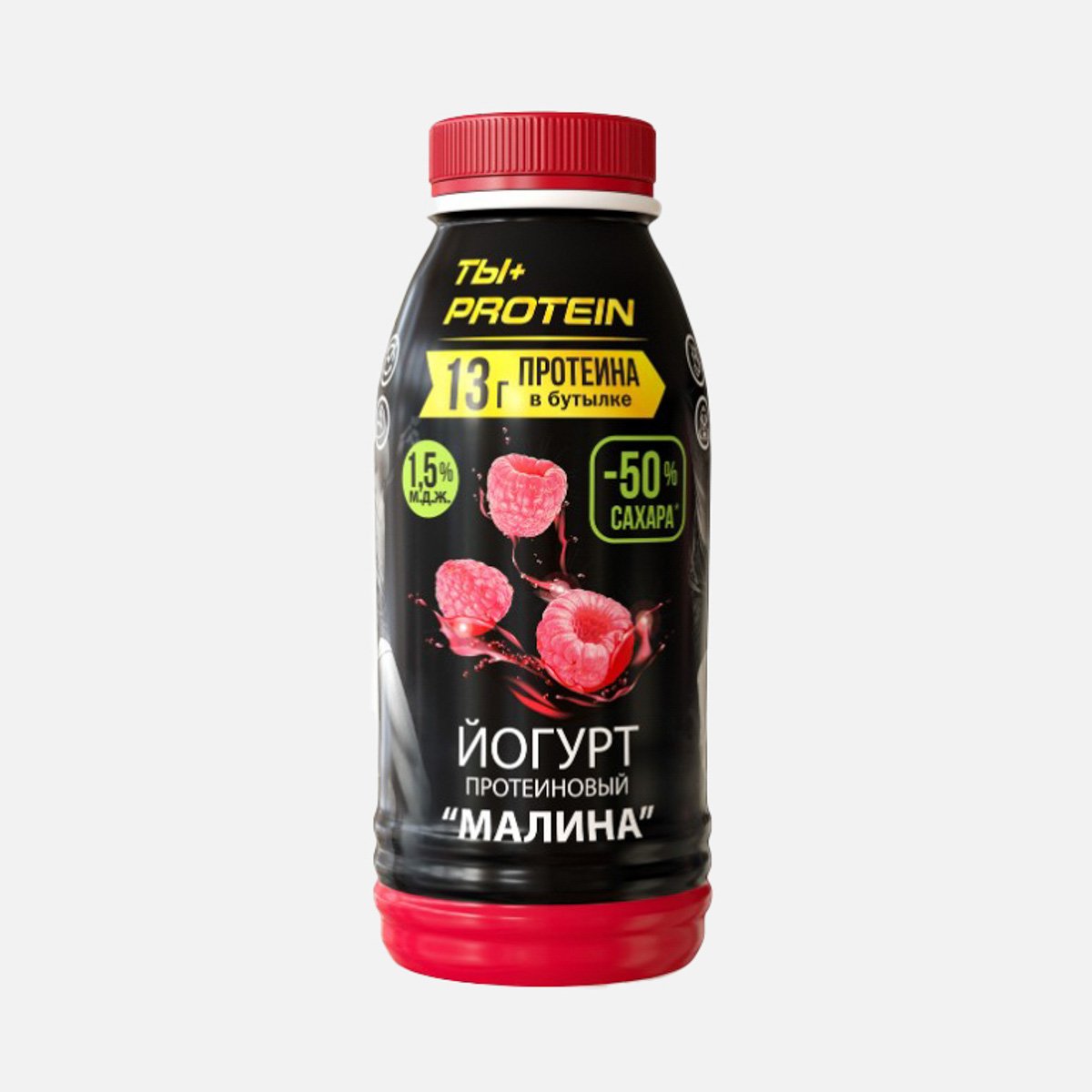 Йогурт Ростагроэкспорт Ты+Протеин Малина 1.5% пл/б 290г