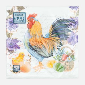 Салфетки Арт Букет Букет Хоум Пасхальная композиц бум 33*33см 3сл