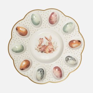 Тарелка для 10-ти яиц фарфор L25,5 W25,5 H2,5см 816402