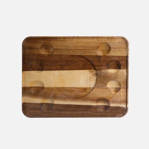 Подставка для 8-ми яиц L24 W18,5 H1,5см дерево 818258