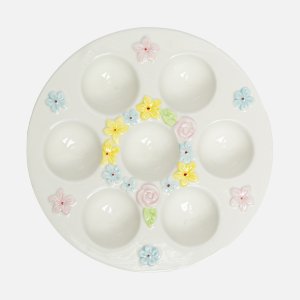 Тарелка для 7-ми яиц керамика L19,5 W19,5 H2,5см 818470