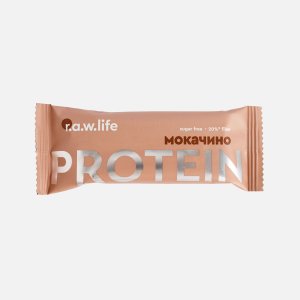 Батончик Рав Лайф Мокачино протеиновый 46г