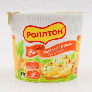 Пюре картофельное Роллтон с сухариками пл/ст 40г