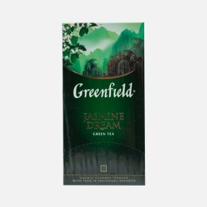 Чай Гринфилд Жасмин Дрим байховый зелёный к/к 25пак*2г