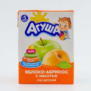 Сок Агуша Яблоко/абрикос с мякотью с 5мес т/п 200мл