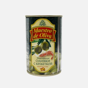 Оливки Маэстро де Олива с креветкой ж/б 300г