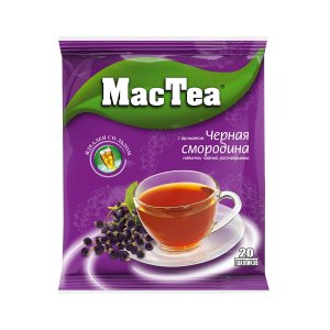 Напиток МакТи чайный с ароматом Черной смородины растворимый 18г