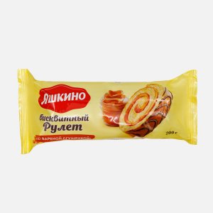 Рулет Яшкино с вареной сгущёнкой 200г