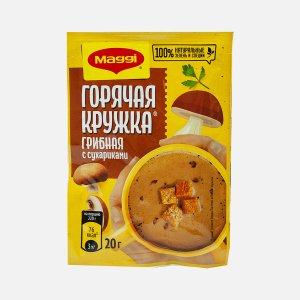 Суп Магги Горячая кружка Грибной с сухариками 20г