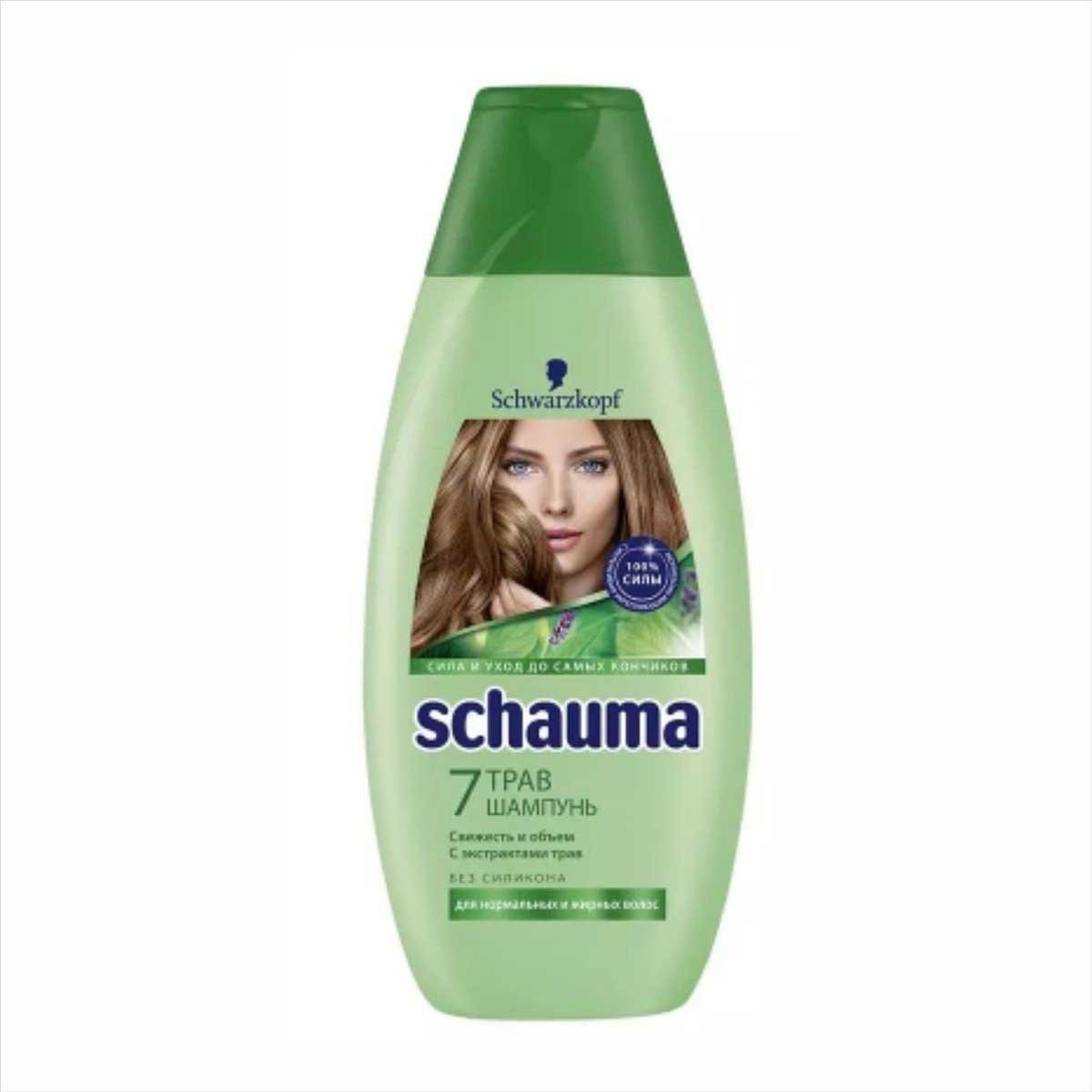 Шампунь Шаума 7 Трав Свежесть и Объем 380мл Шампунь Шаума 7 Трав Свежесть и Объем 380мл
