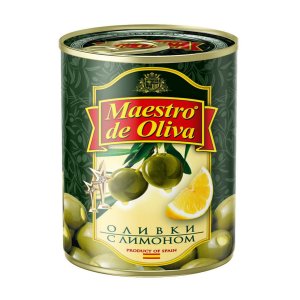 Оливки Маэстро де Олива с лимоном ж/б 300г