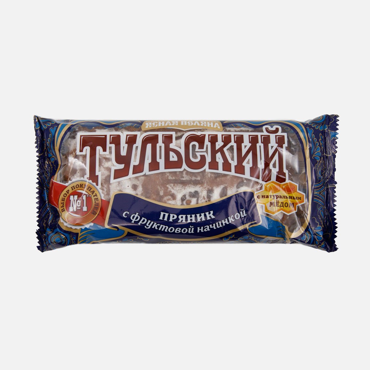 Пряник Ясная Поляна Тульский с фруктовой начинкой 140г Пряник Ясная Поляна Тульский с фруктовой начинкой 140г