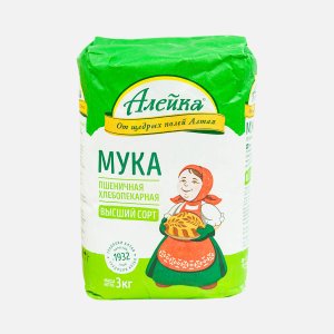 Мука Алейка высший сорт пак 3кг