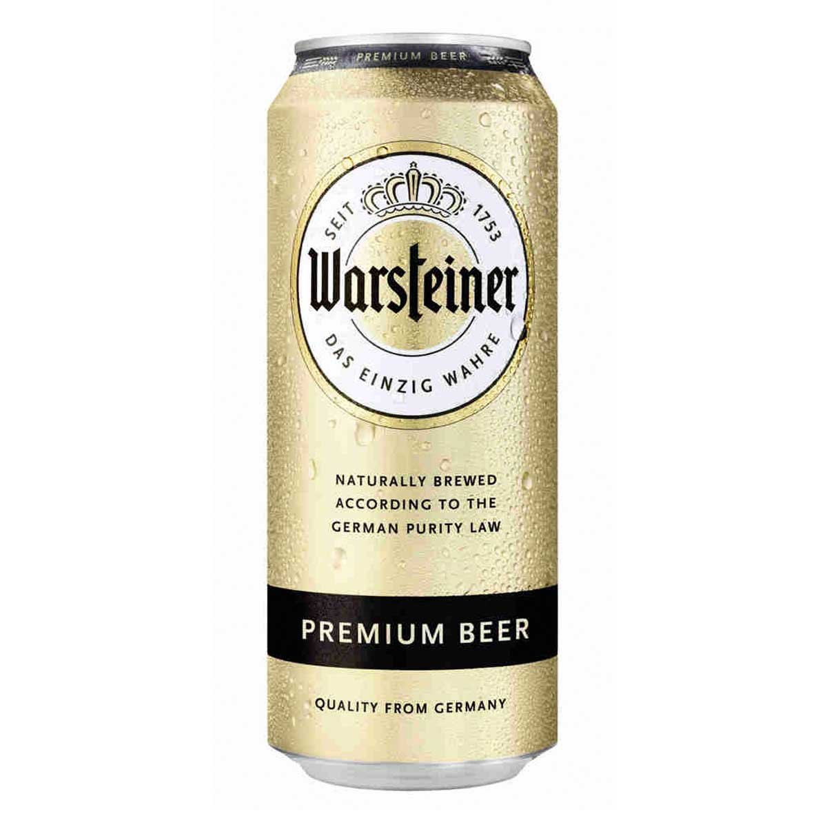 Пиво Варштайнер Премиум светлое 4.8% ж/б 0,5л
