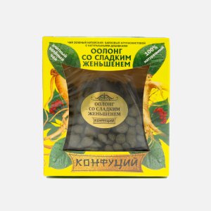 Чай Конфуций Оолонг со сладким женьшенем ст/б 90г