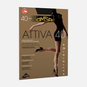 Колготки Омса Аттива 40ден Неро 4