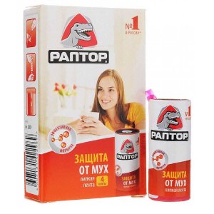 Лента Раптор липкая Защита от мух 4шт