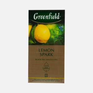 Чай Гринфилд Лемон спарк черный пак 25*1,5г