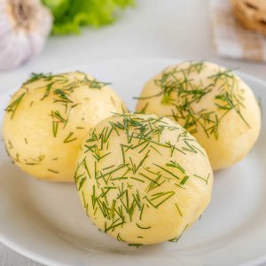 Картофель отварной постный с маслом растительным вес