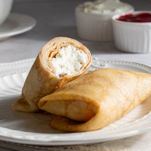 Блинчики с творогом вес