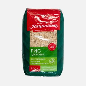 Рис Националь Здоровье бурый пл/пак 800г