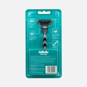 Станок д/бритья Жиллетт Мак-3 с 1 сменной кассетой