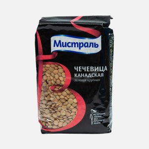 Чечевца Мистраль зеленая крупная 450г