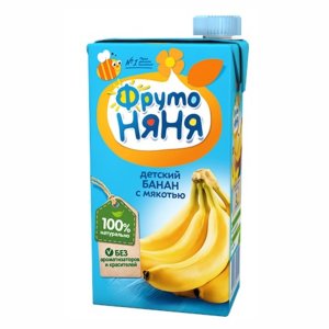 Нектар ФрутоНяня Банан с мякотью т/б 500мл