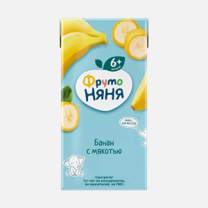 Нектар ФрутоНяня Банан с мякотью т/б 500мл