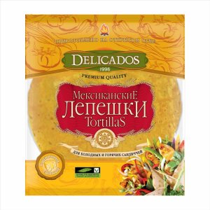 Лепешки Деликадос Мексиканские со вкусом сыра пшеничные 400г