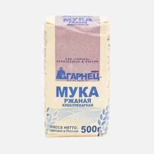 Мука Гарнец Ржаная хлебопекарная бум/пак 500г