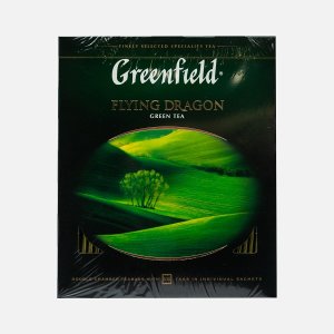 Чай Гринфилд Флаинг драгон китай зеленый 100пак*2г