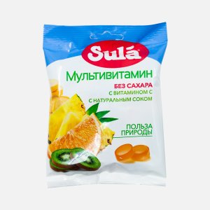 Леденцы Зула мультивитамин 60г