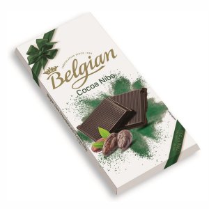 Шоколад Бельгиан Горький с какао бобами 72% 100г