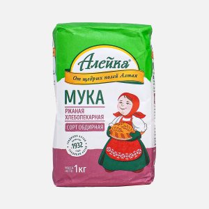 Мука Алейка ржаная обдирная пак 1кг