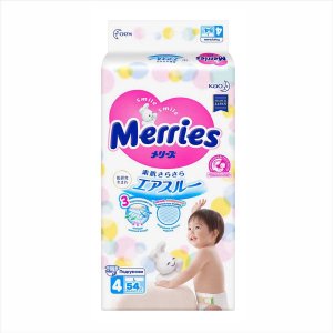 Подгузники Merries для детей размер L 9-14кг 54шт