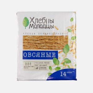 Хлебцы Хлебцы-Молодцы хрустящие Овсяные с пророщенной пшеницей 100г
