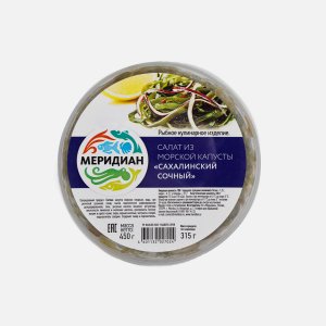 Салат Меридиан Сахалинский из морской капусты пл/б 450г