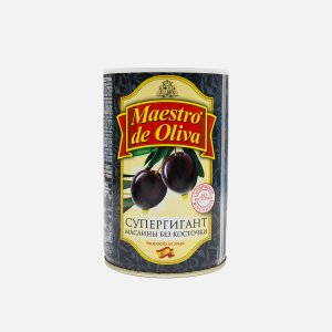 Маслины Маэстро де Олива Супергигант б/к ж/б 425мл
