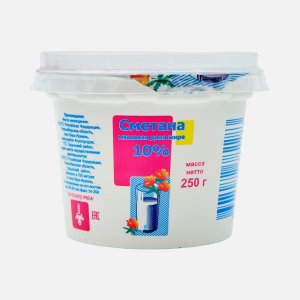 Сметана Ирмень 10% пл/ст 250г 