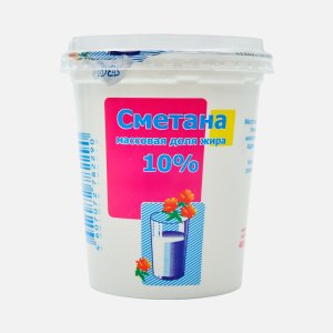 Сметана Ирмень 10% пл/ст 400г 