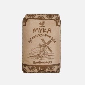 Мука Дивинка пшеничная цельнозерновая бум/пак 1кг