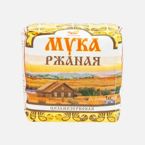 Мука Дивинка ржаная деревенская бум/пак 1кг