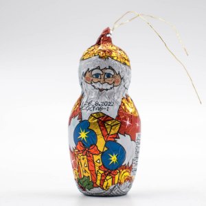 Фигурка Шоколадный мир шоколадная Дед Мороз/Снегурочка/Снеговик 18г